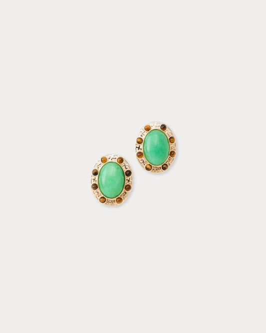 Lilly Pulitzer - Via Palm Earrings - Chateau Green