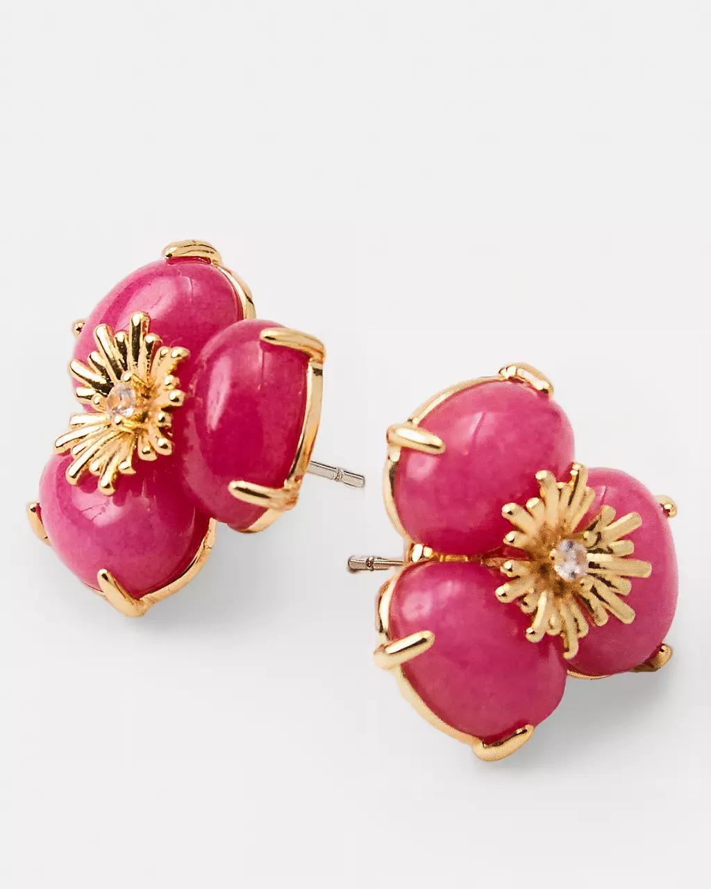 Lilly Pulitzer - Camouflage Catwalk Earrings - Pink Aster