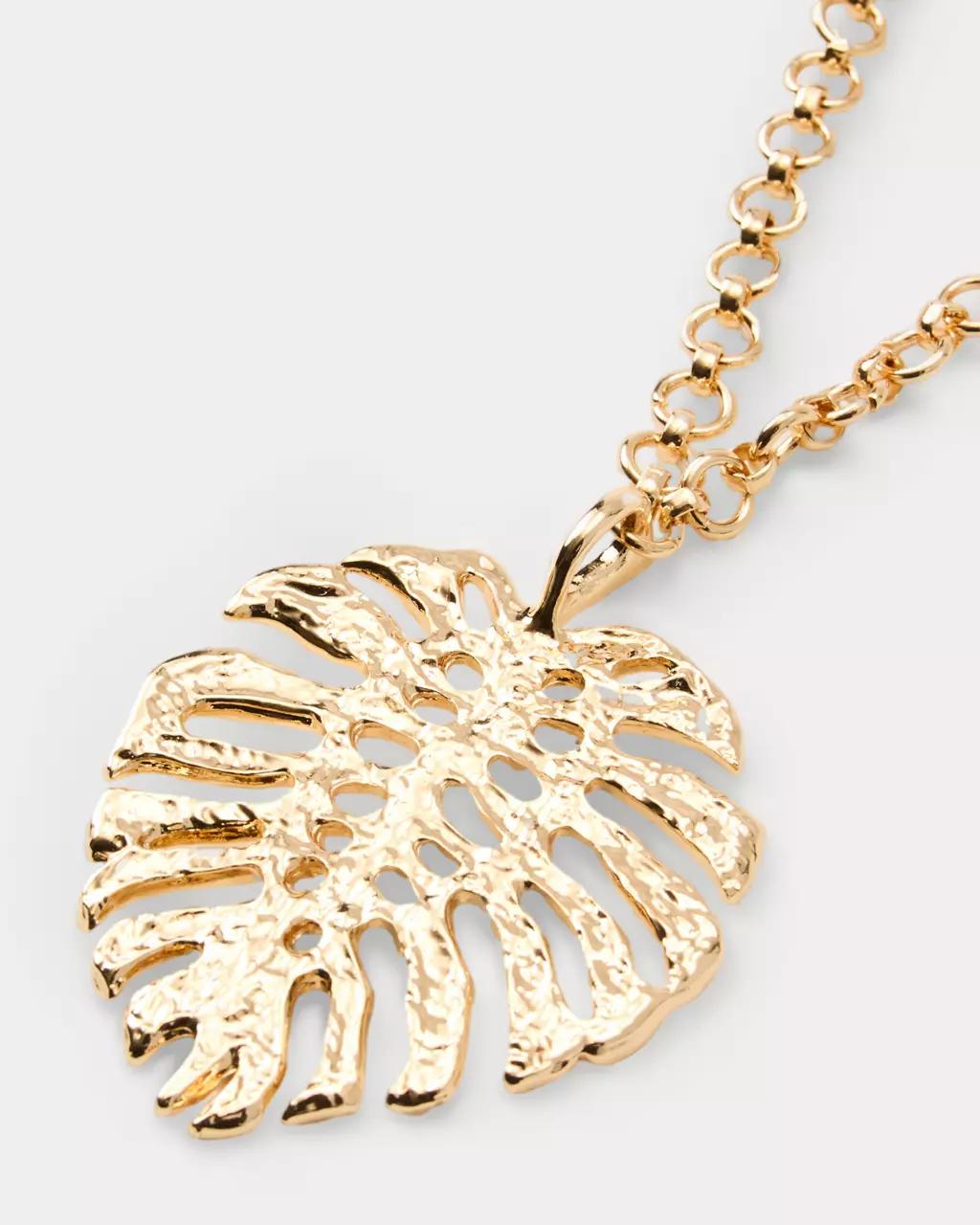 Lilly Pulitzer - Hide And Leaf Necklace - Gold Metallic