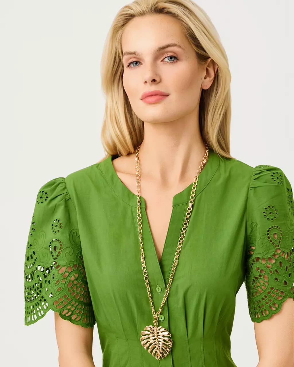 Lilly Pulitzer - Hide And Leaf Necklace - Gold Metallic
