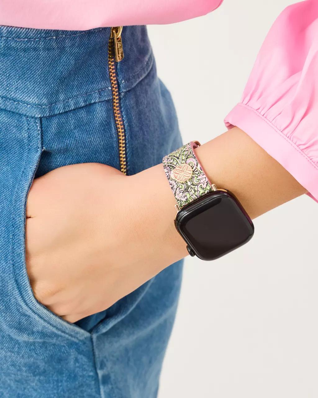 Lilly Pulitzer - Leather Apple Watch Band - Multi