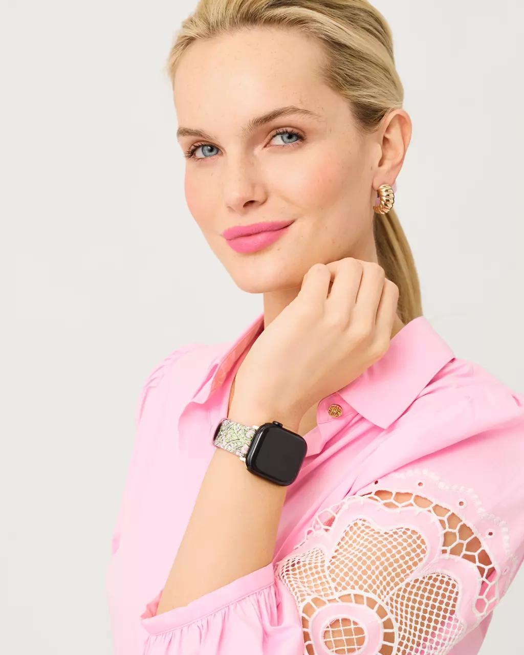 Lilly Pulitzer - Leather Apple Watch Band - Multi