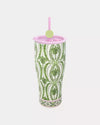 Coconut Textured Palm Stripe