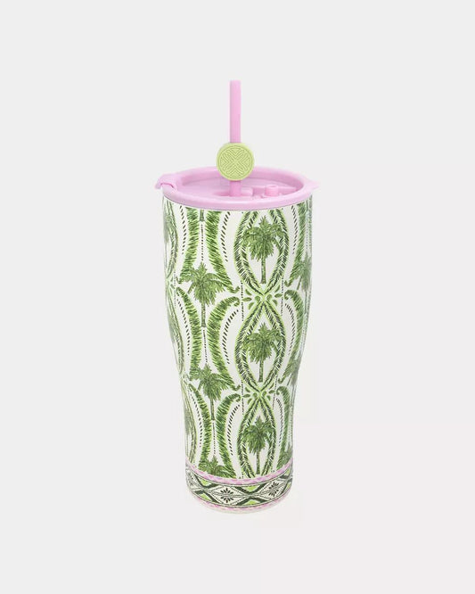 Lilly Pulitzer - Stainless Steel Tumbler With Straw - Coconut