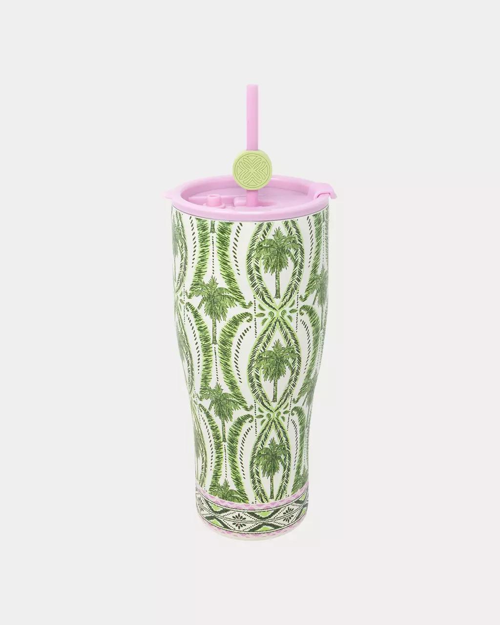 Lilly Pulitzer - Stainless Steel Tumbler With Straw - Coconut