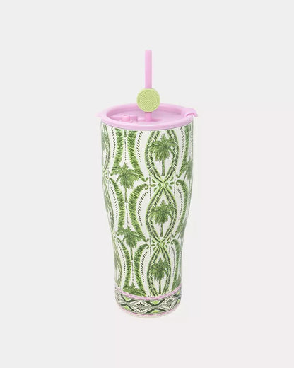 Lilly Pulitzer - Stainless Steel Tumbler With Straw - Coconut