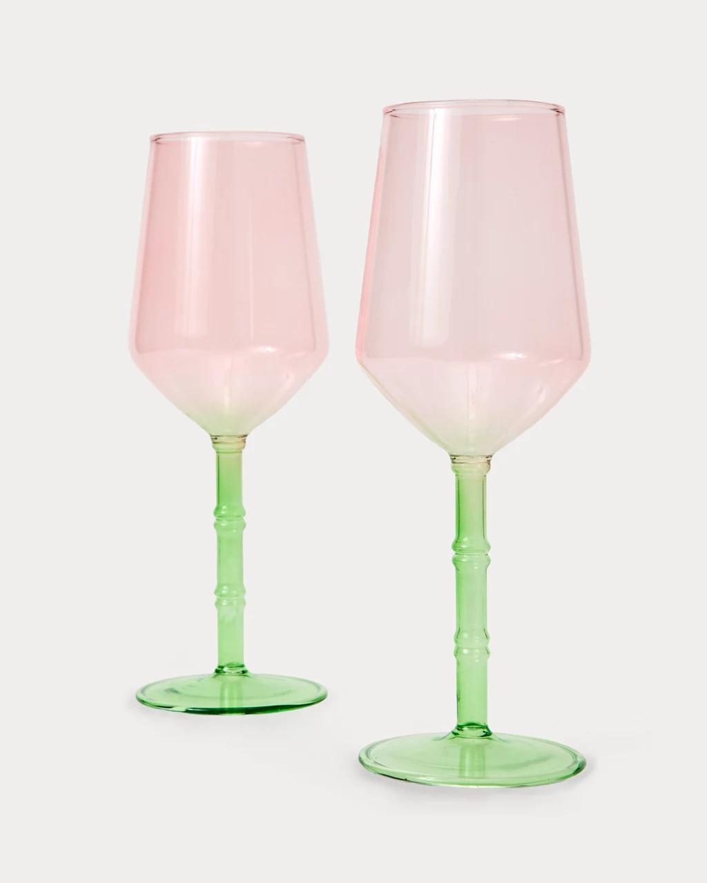 Lilly Pulitzer - Bamboo Wine Glass Set - Festival Bloom