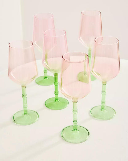 Lilly Pulitzer - Bamboo Wine Glass Set - Festival Bloom