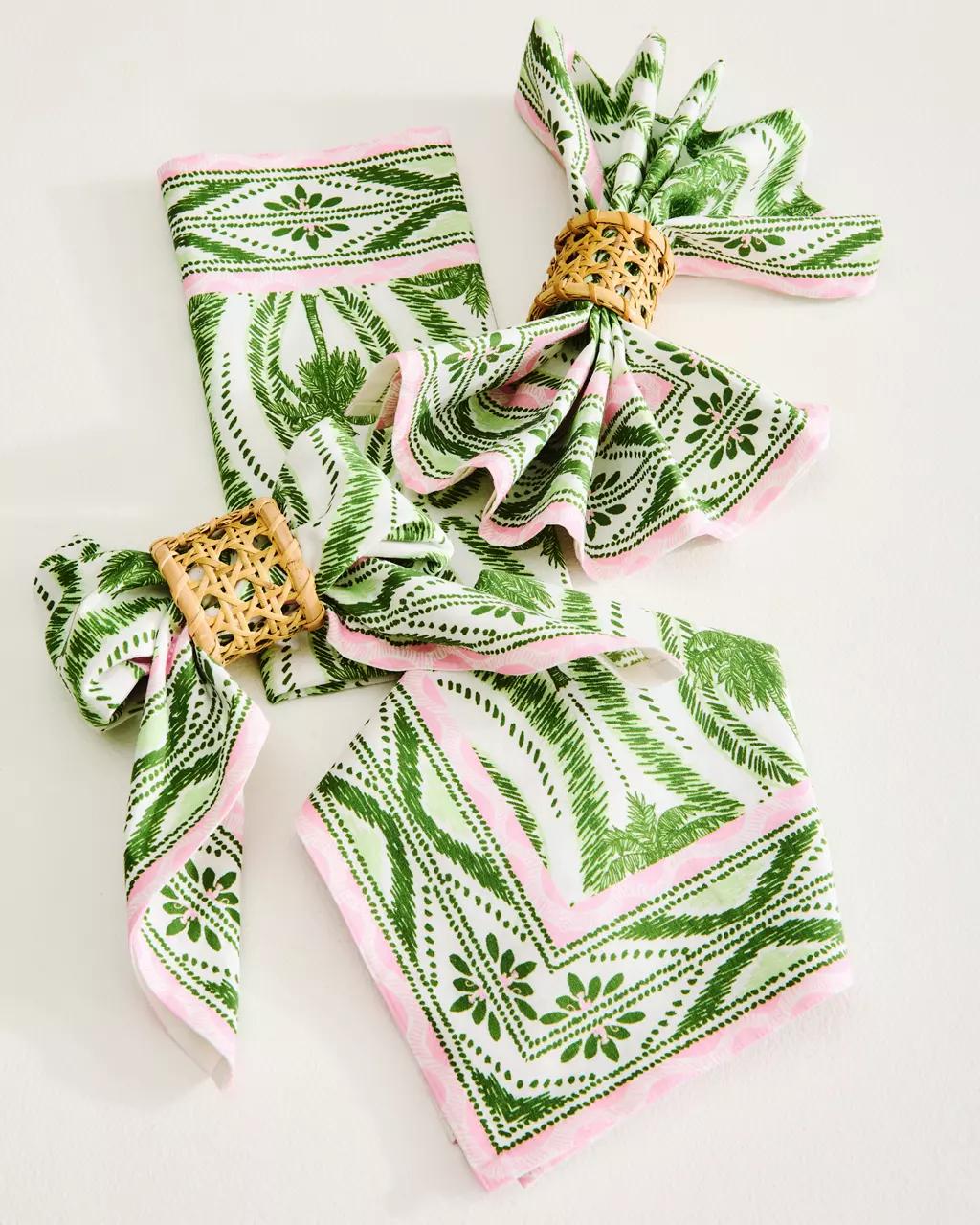 Lilly Pulitzer - Printed Dinner Napkin Set - Coconut