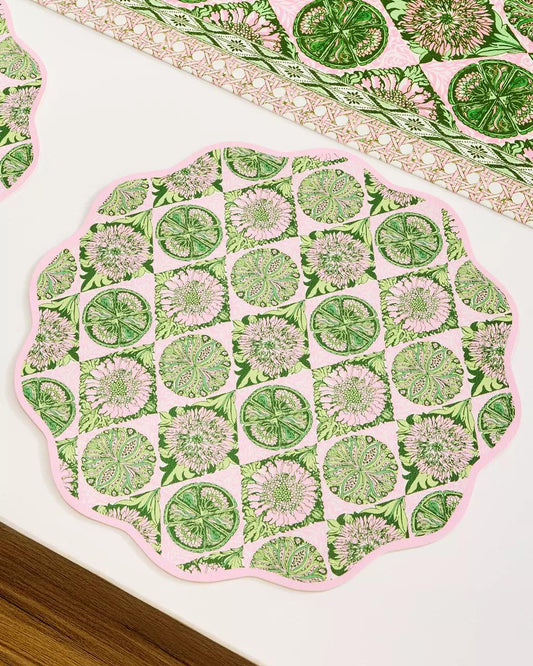 Lilly Pulitzer - Reversible Placemat Set - Oleander Pink