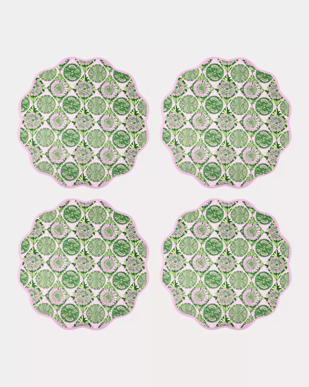 Lilly Pulitzer - Reversible Placemat Set - Oleander Pink