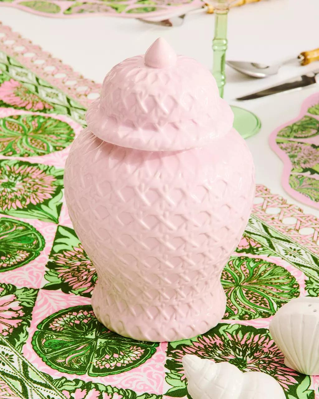 Lilly Pulitzer - Small Ginger Jar - Oleander Pink