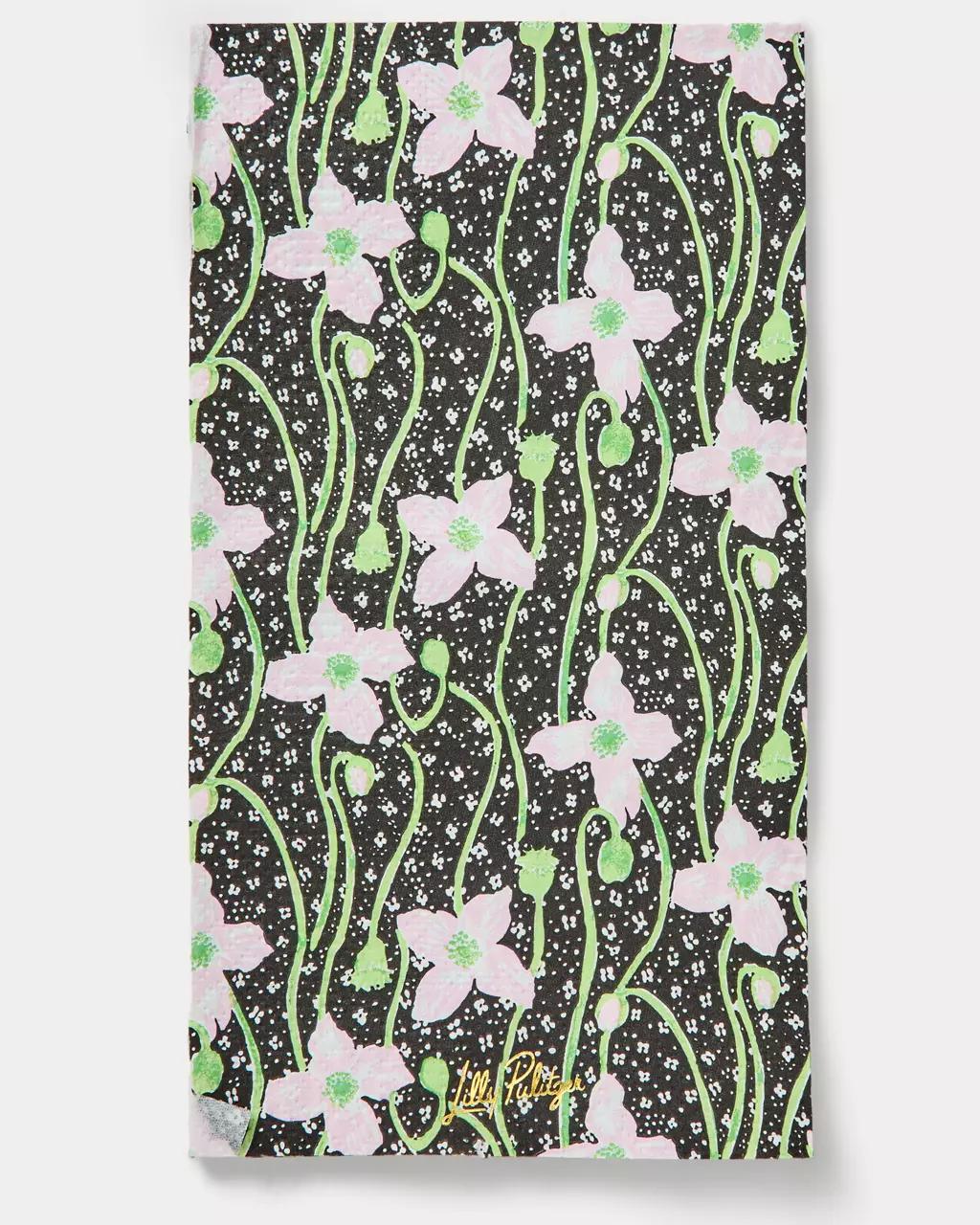 Lilly Pulitzer - Dinner Napkins With Holder - Onyx