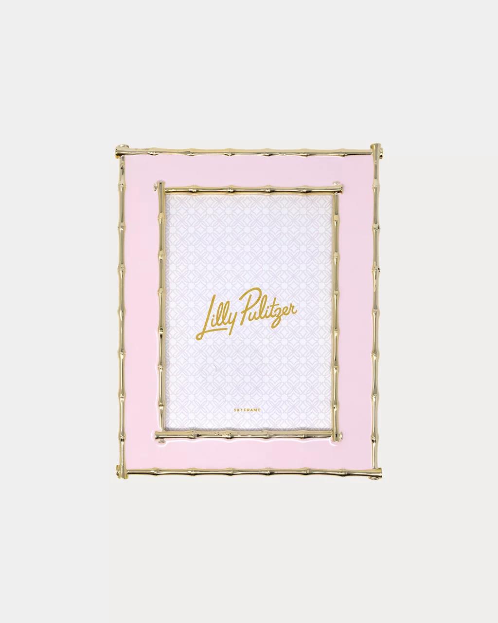 Lilly Pulitzer - Bamboo Enamel Frame - Oleander Pink