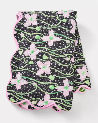 Lilly Pulitzer - Reversible Throw Blanket - Onyx