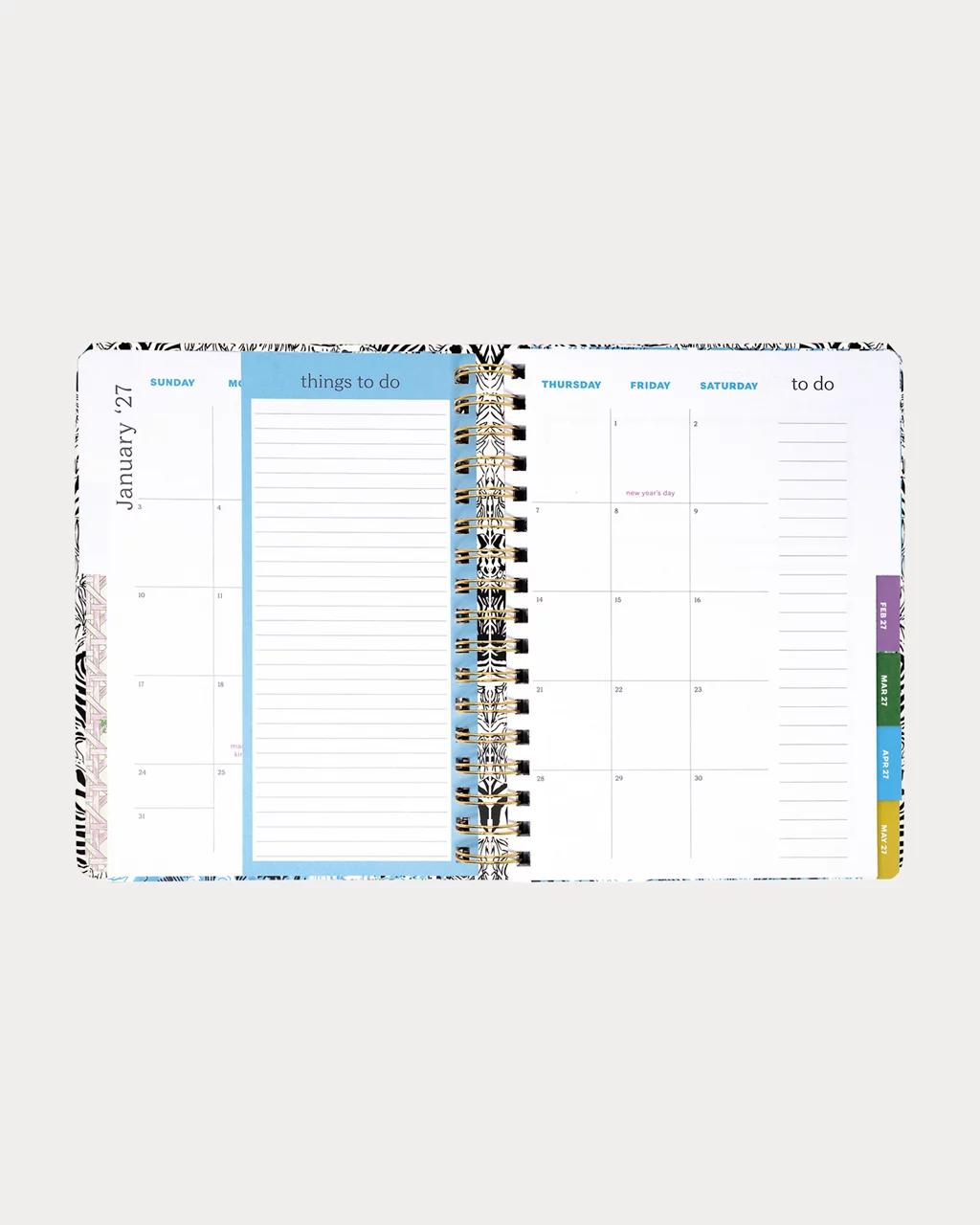 Lilly Pulitzer - 2027 Large 12 Month Agenda - Coconut