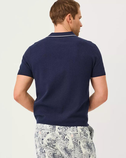 Lilly Pulitzer - Men's Stuff Devonn Polo Sweater - True Navy