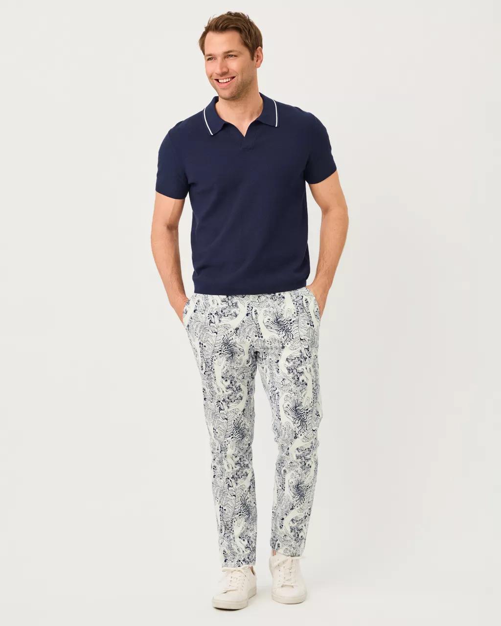 Lilly Pulitzer - Men's Stuff Devonn Polo Sweater - True Navy