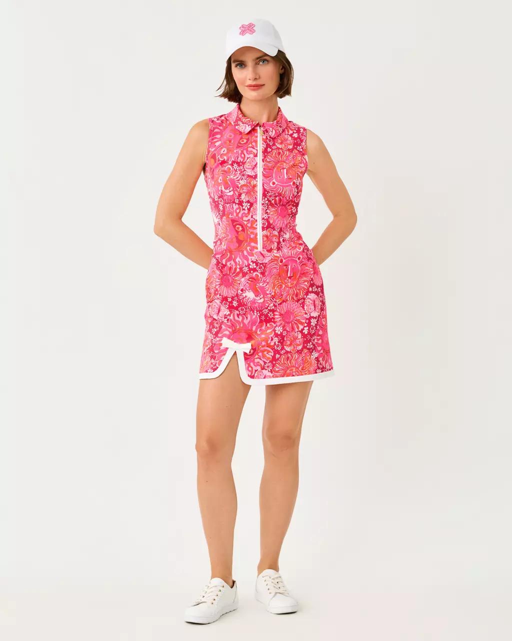 Lilly Pulitzer - UPF 50+ Luxletic Kathy Bow Dress - Paradise Punch