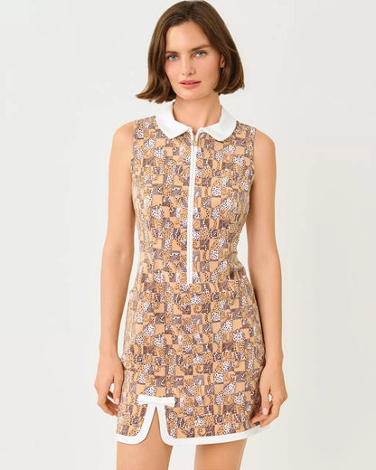 Lilly Pulitzer - UPF 50+ Luxletic Kathy Bow Dress - Iced Latte