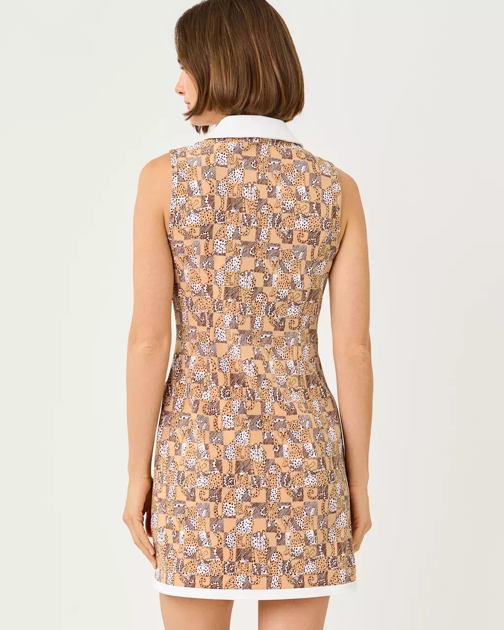 Lilly Pulitzer - UPF 50+ Luxletic Kathy Bow Dress - Iced Latte