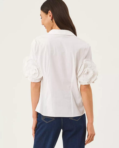 Lilly Pulitzer - The Flower Lilly Shirt - Resort White
