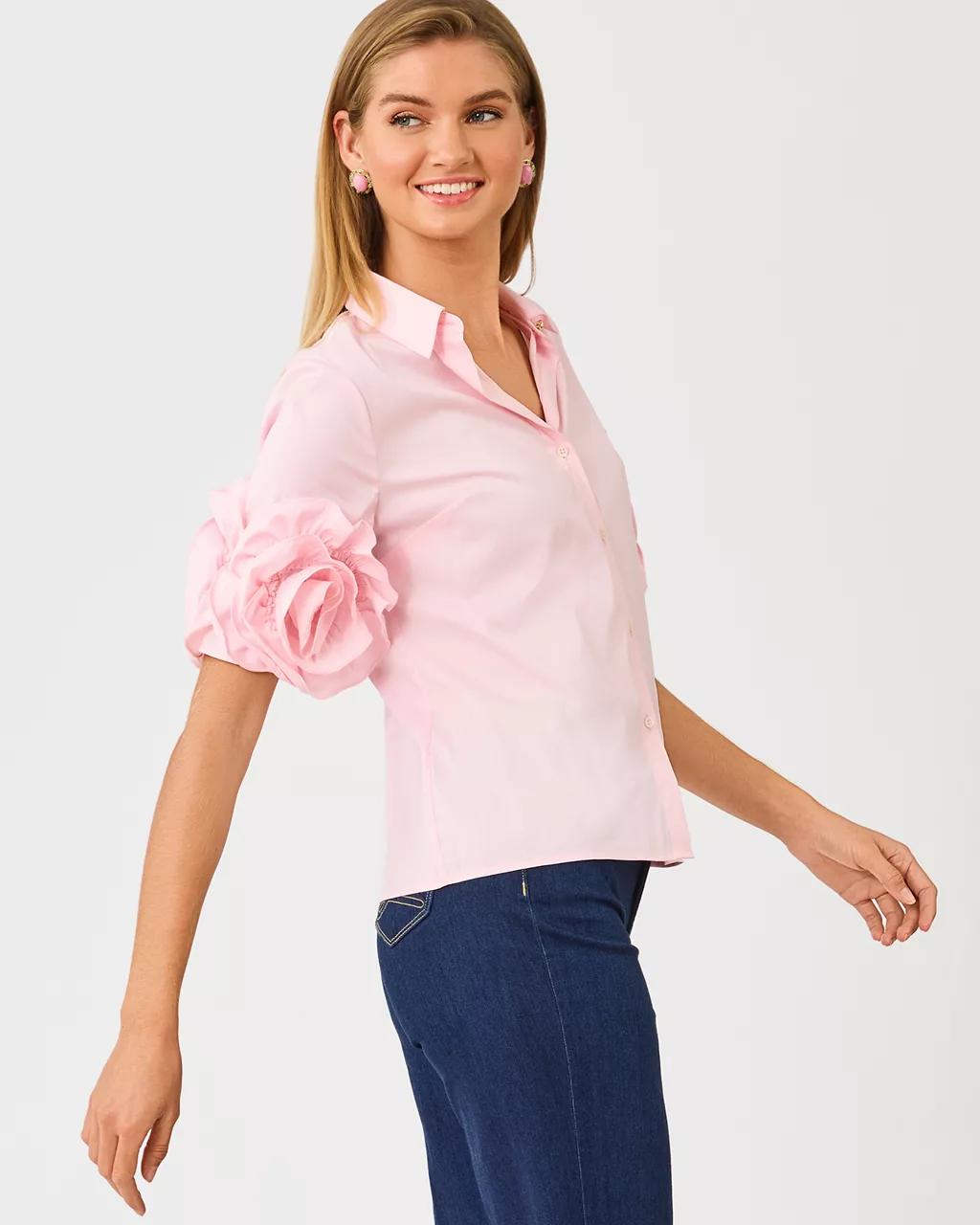 Lilly Pulitzer - The Flower Lilly Shirt - Pink Muse