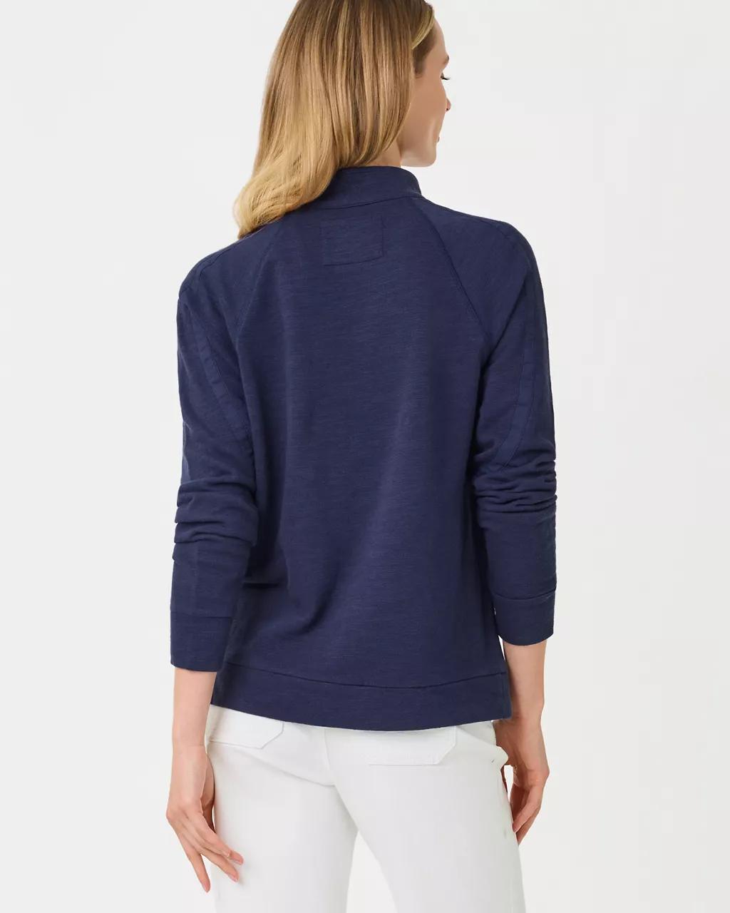 Lilly Pulitzer - Ashlee Half-Zip Pullover - True Navy
