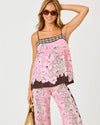 Coco Beach Wildness Engineered Woven Top