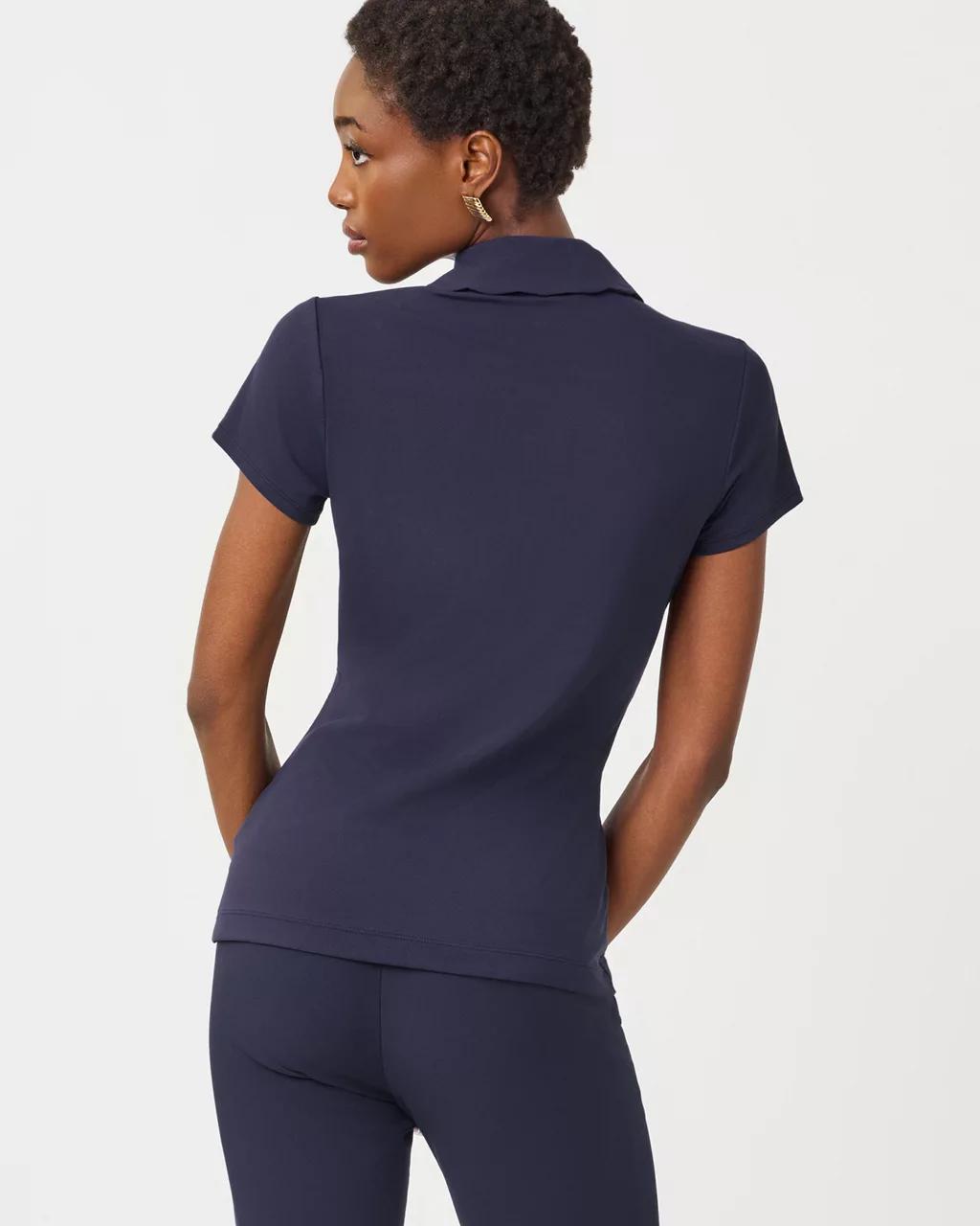 Lilly Pulitzer - UPF 50+ Luxletic Frida Scallop Polo - True Navy