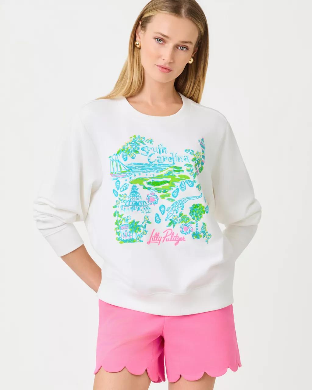 Lilly Pulitzer - Ballad Cotton Sweatshirt - Multi