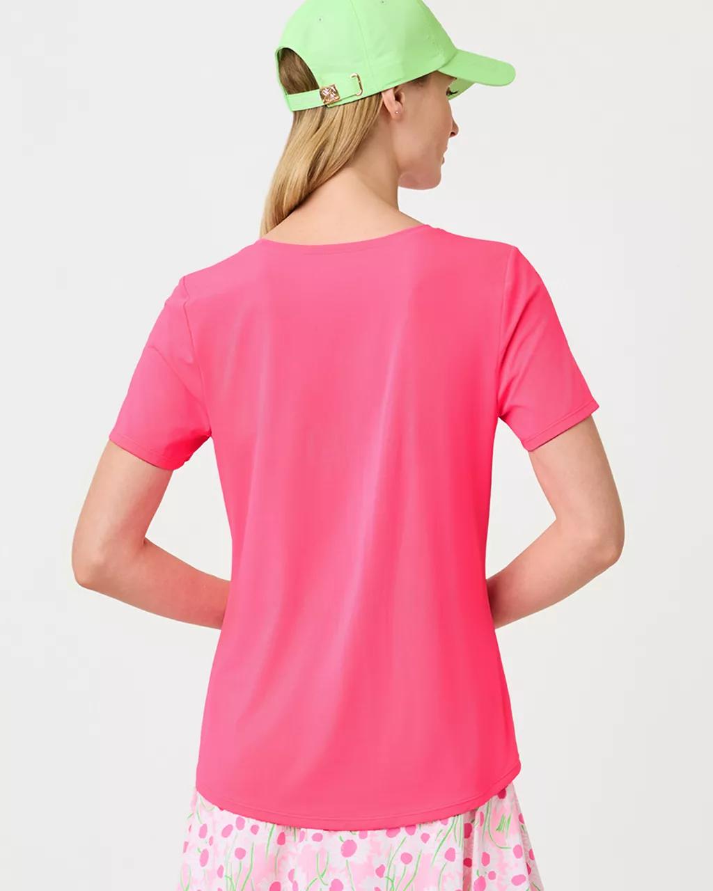 Lilly Pulitzer - UPF 50+ Luxletic Westley Active Tee - Cherry Blossom Pink
