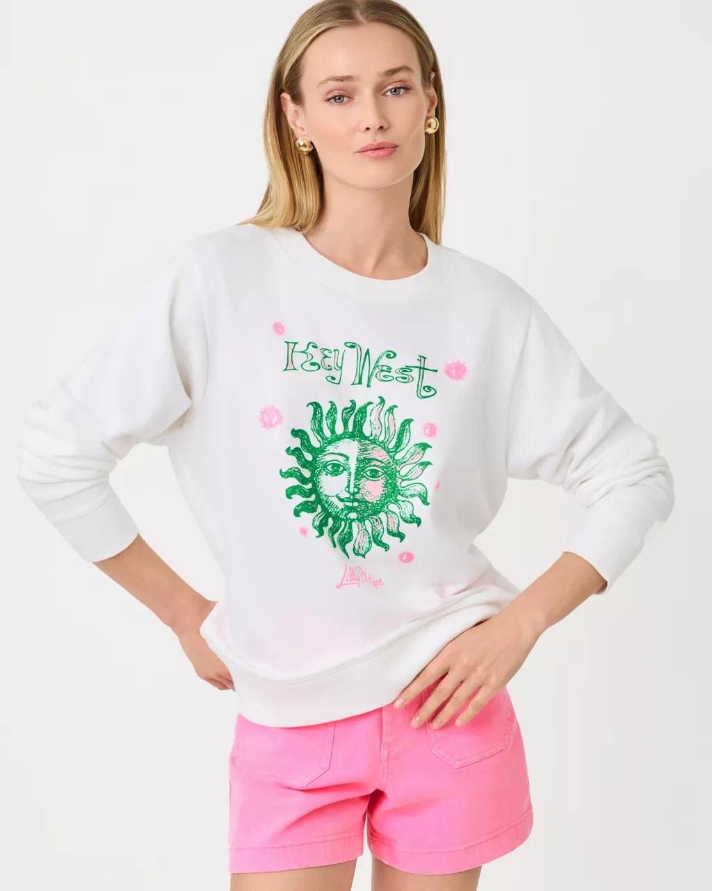 Lilly Pulitzer - Ballad Cotton Sweatshirt - Resort White