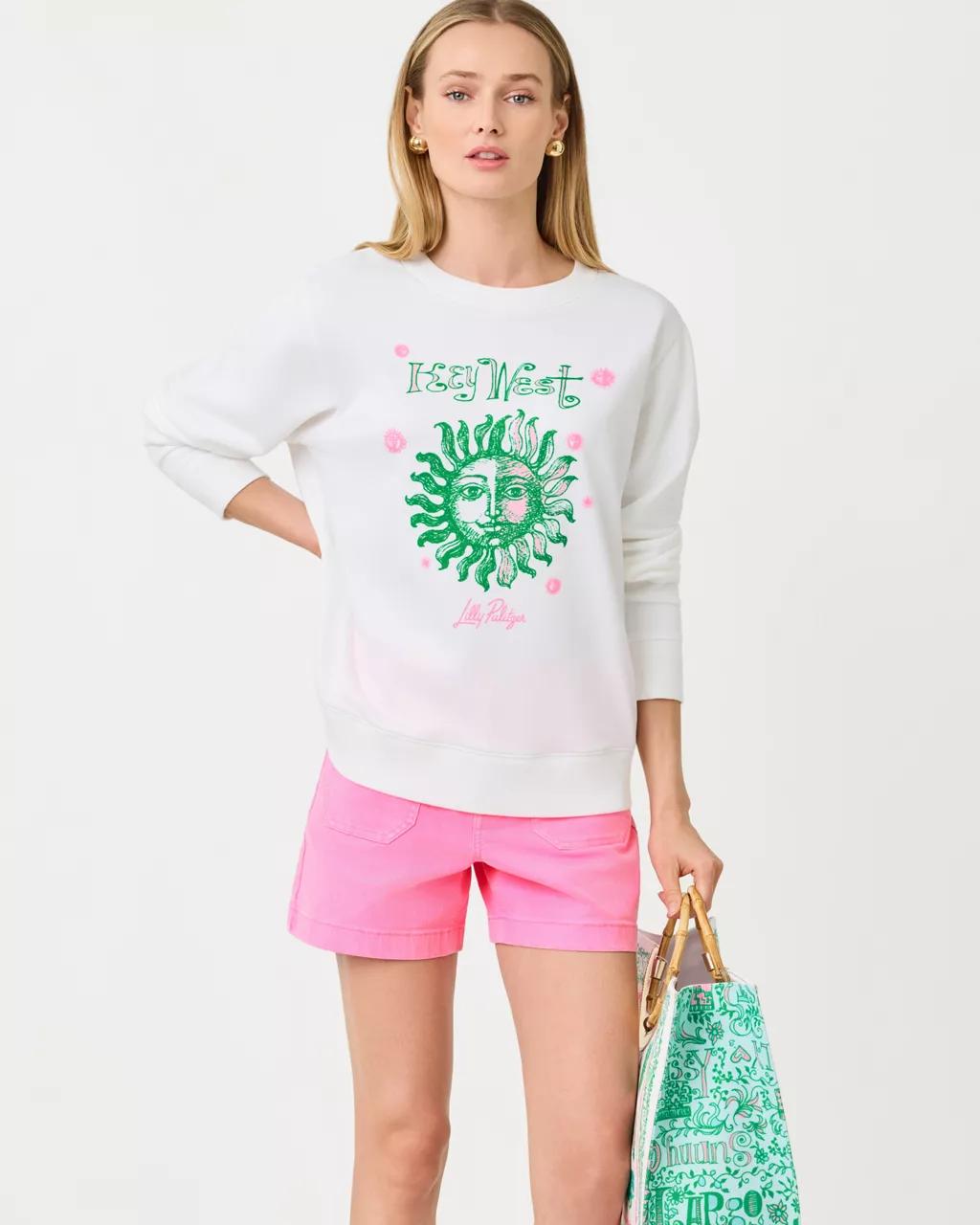 Lilly Pulitzer - Ballad Cotton Sweatshirt - Resort White