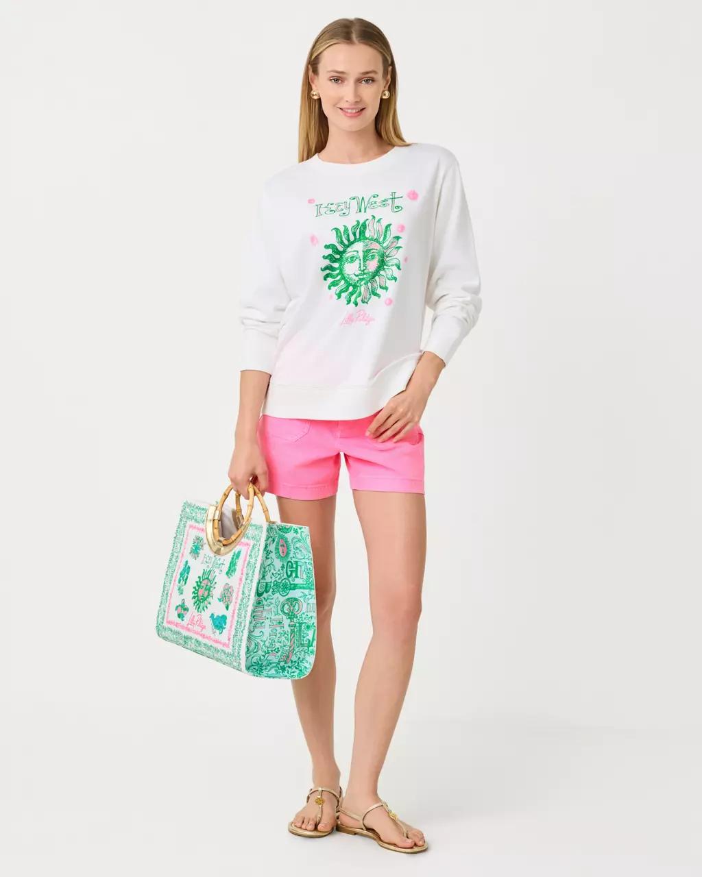 Lilly Pulitzer - Ballad Cotton Sweatshirt - Resort White