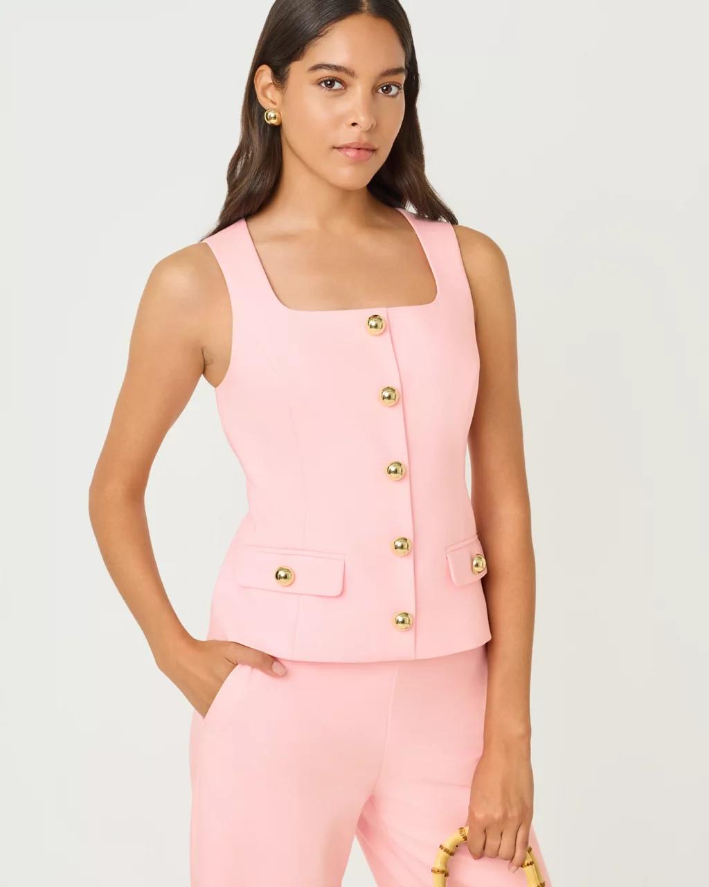 Lilly Pulitzer - Moira Sleeveless Top - Pink Muse