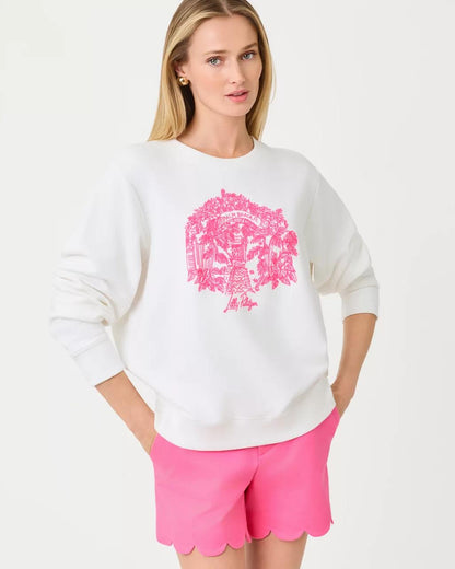 Lilly Pulitzer - Ballad Cotton Sweatshirt - Resort White