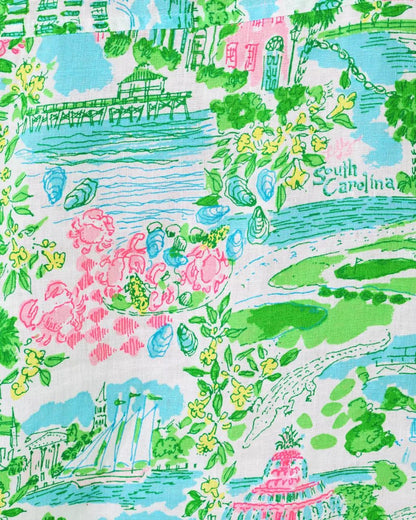 Lilly Pulitzer - Sea View Linen Button Down Shirt - Multi