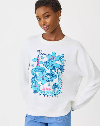 Lilly Pulitzer - Ballad Cotton Sweatshirt - Capri Blue