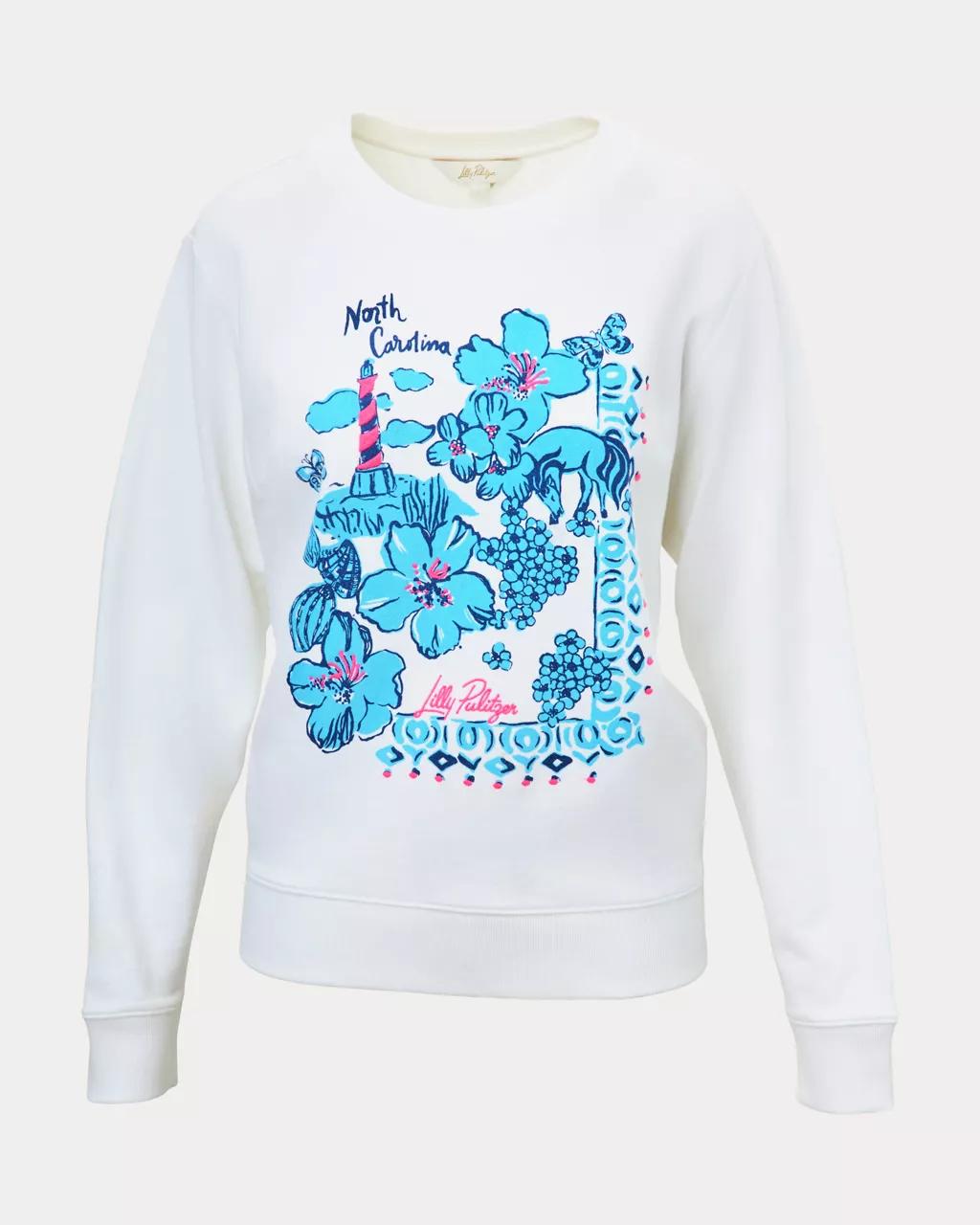 Lilly Pulitzer - Ballad Cotton Sweatshirt - Capri Blue