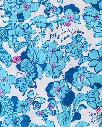 Lilly Pulitzer - Sea View Linen Button Down Shirt - Capri Blue
