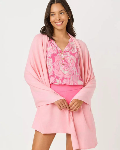 Lilly Pulitzer - Lanelle Wrap - Heathered Pink Muse