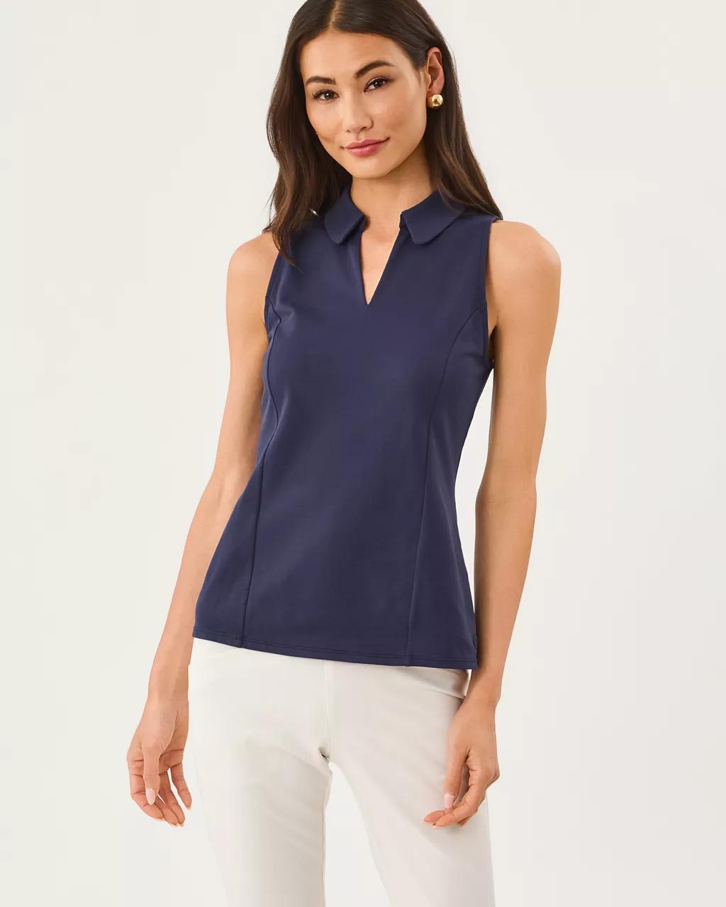 Lilly Pulitzer - UPF 50+ Luxletic Martina Polo - True Navy