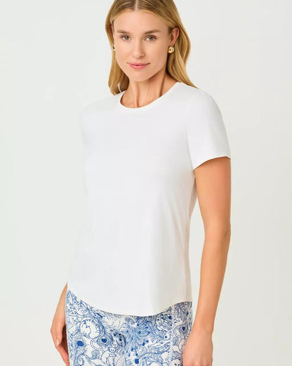 Lilly Pulitzer - UPF 50+ Luxletic Westley Active Tee - Resort White