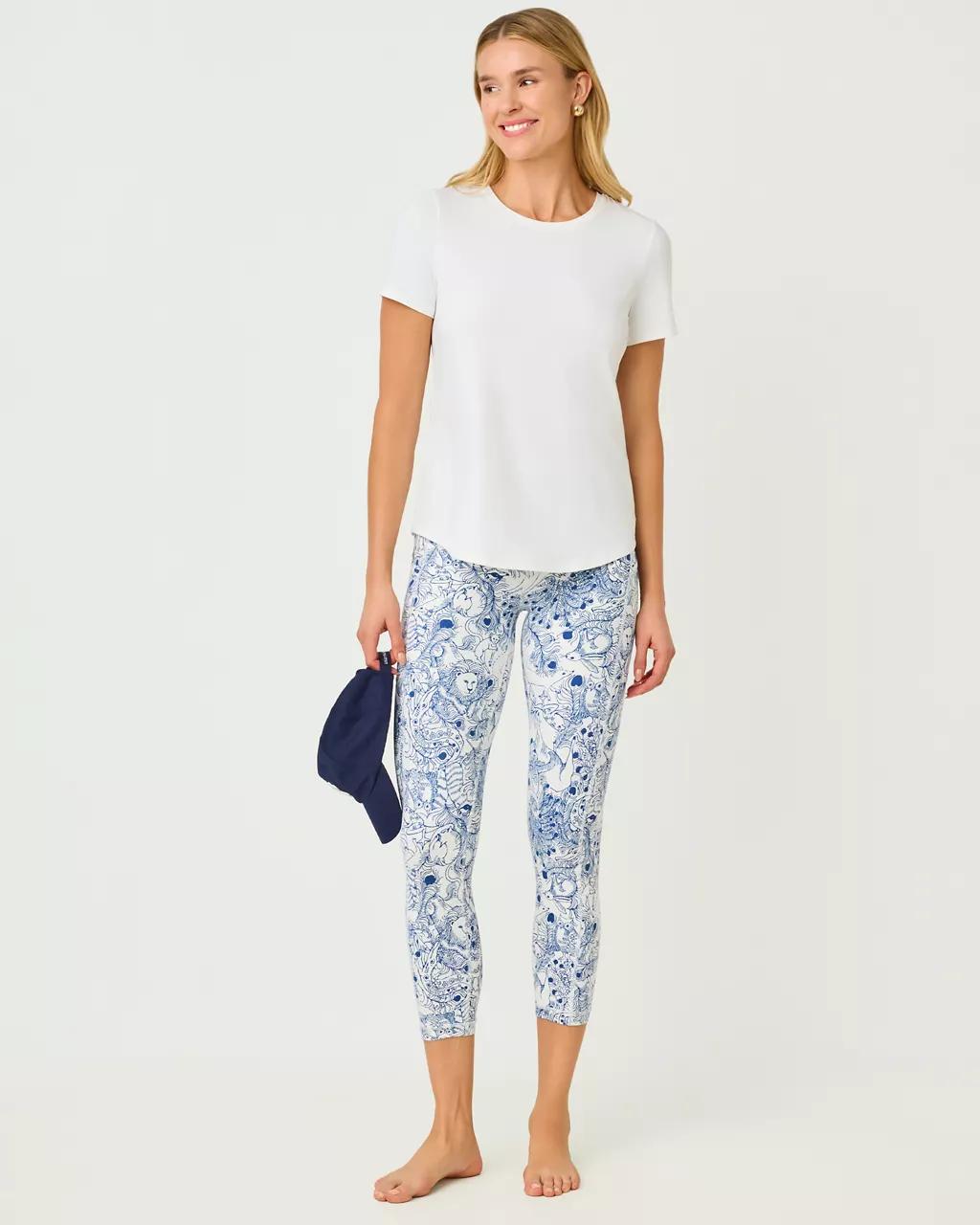 Lilly Pulitzer - UPF 50+ Luxletic Westley Active Tee - Resort White
