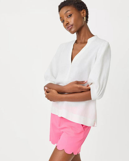 Lilly Pulitzer - Mialeigh Linen Top - Resort White