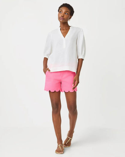 Lilly Pulitzer - Mialeigh Linen Top - Resort White