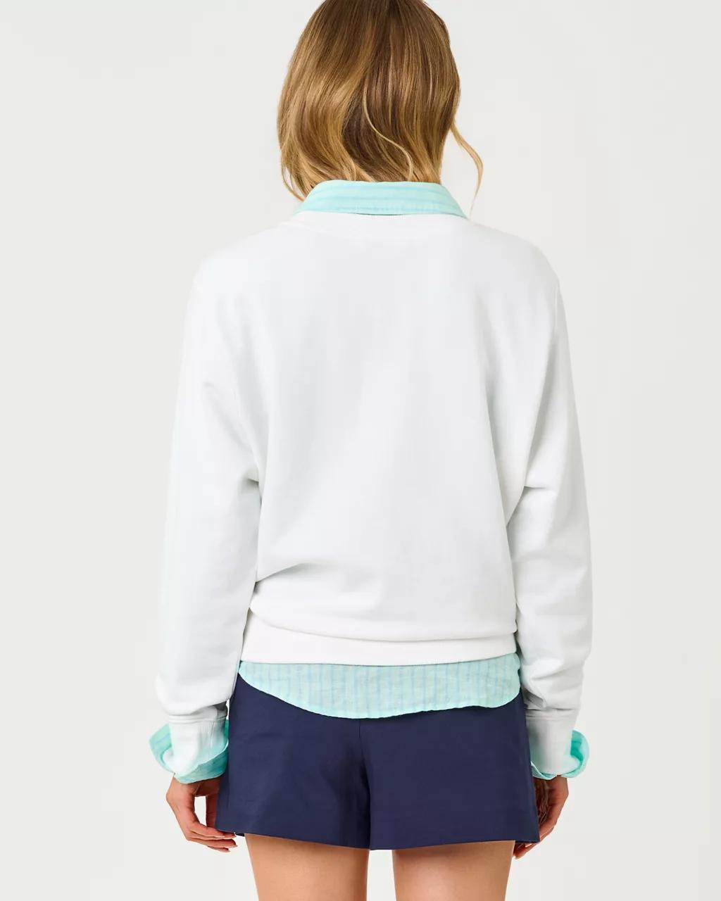 Lilly Pulitzer - Ballad Cotton Sweatshirt - Resort White