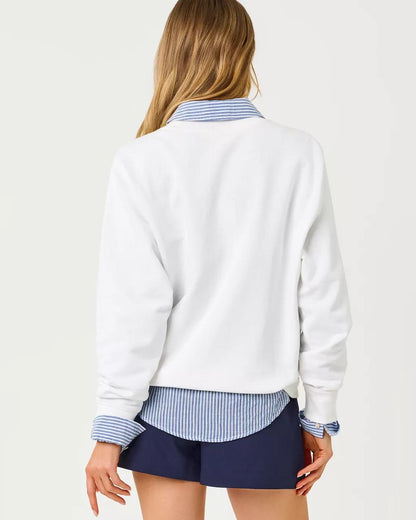 Lilly Pulitzer - Ballad Cotton Sweatshirt - Resort White