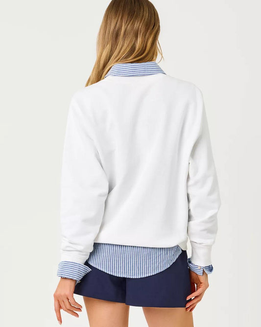 Lilly Pulitzer - Ballad Cotton Sweatshirt - Resort White